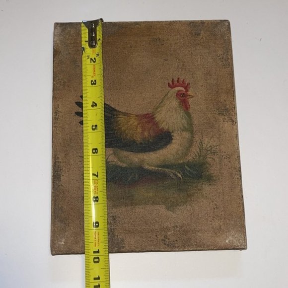Set of Three Chicken Rooster Paintings - Picture 8 of 9